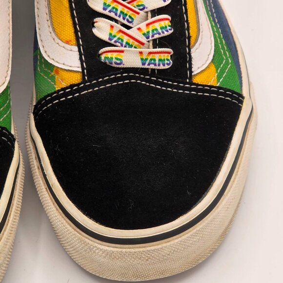 Vans Old Skool Rainbow Pride Sneakers Lace Up Canvas Shoes - Picture 12 of 13